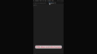 HTML Block and Inline Example Shorts #htmllanguage #html #coding  #htmlcss #htmlinhindi