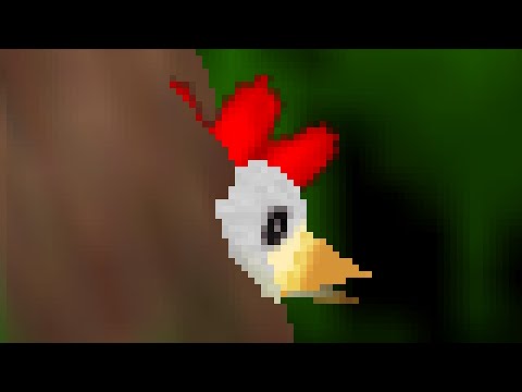 Hidden Chicken Inside Tree