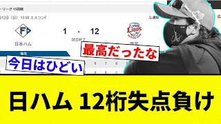 [Absolutely brutal] Nippon-Ham Fighters lose after giving up 12 runs [Pro Baseball Reaction Colle...