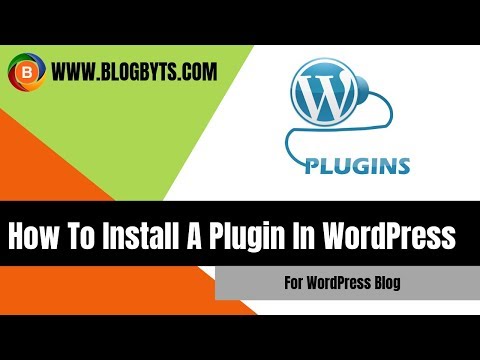 How to install a plugin in WordPress using Admin dashboard and FTP