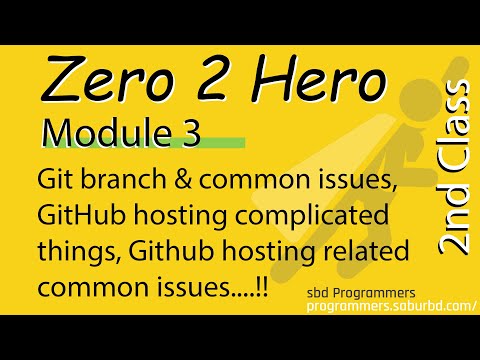 $+$ Git branch, Common git related issuesm, GitHub hosting complicated things, Hosting common issues