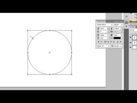 Make circular text in Photoshop