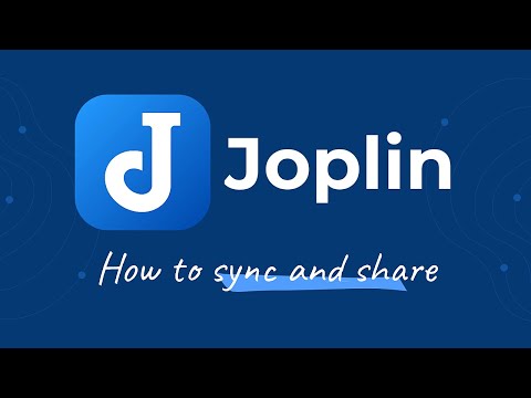 How to synchronise and share your notes - Joplin