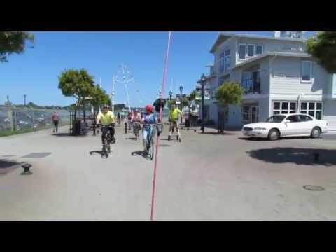 Caltrans District 1 employees ride to the 2014 Bike-to-Work Day Noontime Rally in Eureka, CA