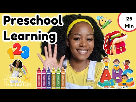 Back To School - Learn Shapes, Colors, Numbers, ABC's | Preschool & Toddler Learning Video |