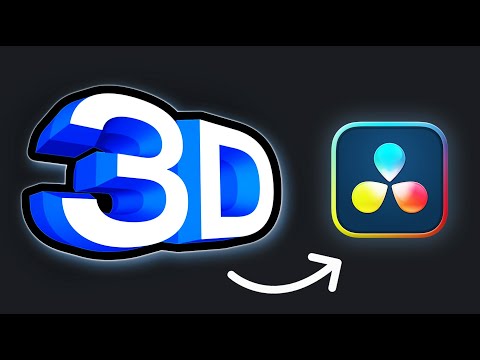 How To Make 3D Text in 1 Minute (DaVinci Tutorial)