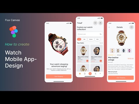 Design a Sleek Watch App UI in Figma! ⌚🎨 | UI/UX Prototyping Tutorial