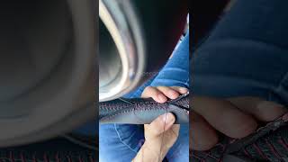 DIY steering wheel cover: not hard, just handmade with ❤️ #automobile #car #interiordesign #tips