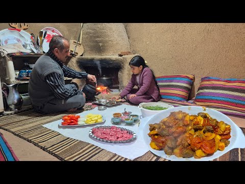 Peaceful Rural Life | Cooking a Traditional and Delicious Tas Kebab