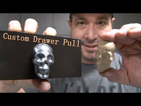 Custom Drawer Pull / Knob Created by Aluminum Sand Casting