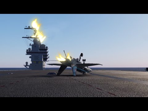 Noob Pilot Attempts To Land On AirCraft Carrier
