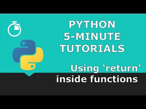 Using 'return' inside functions | Python 5-Minute Tutorial | Beginner Python Tutorial