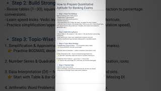 ✅Key strategy for preparing Quant for beginners #shortsfeed #viral #quanttricks #shorts #exam