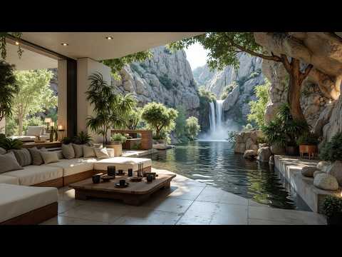 Spring Jazz Oasis | Forest Coffee Shop Ambiance for Deep Relaxation & Focus