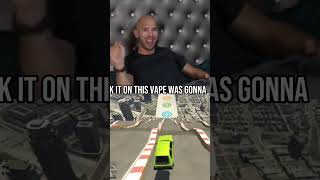 Andrew Tates opinion on vaping like a brokie #andrewtate #shorts #freetate #brokie #vape #hustle