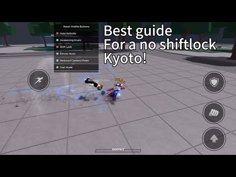 How to do kyoto without shiftlock on mobile | the strongest battlegrounds