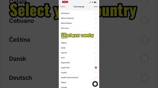 How to change language in TikTok