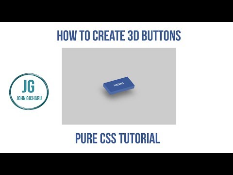 How to Create 3D Buttons and Animate Them| Pure HTML and CSS