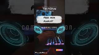 Java free course playlist coming soon @GTechDive | Java Programming | Coding | Computer language