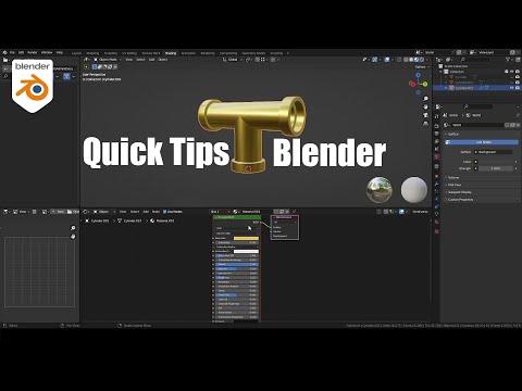 Easy Blender Tutorial: Creating Pipe Joints #blender3d  #tutorial