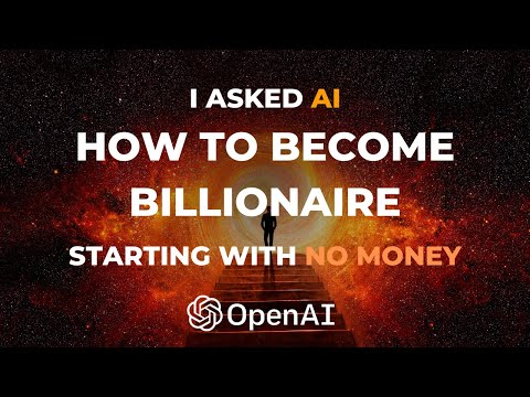 I asked AI how to become billionaire starting with no money |chat GPT |