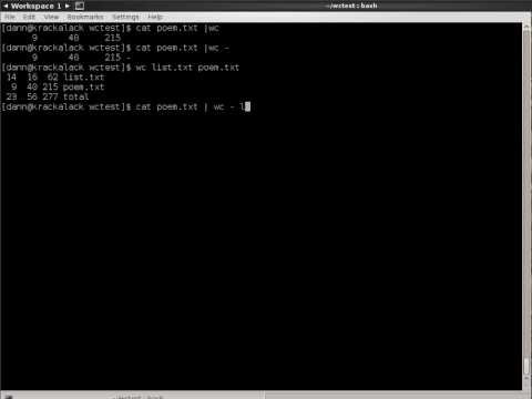 Linux In The Shell Episode 005 - wc