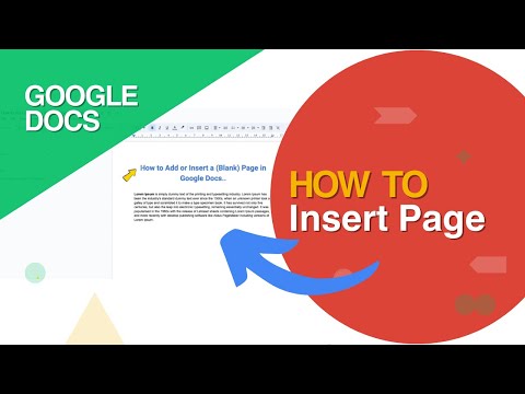 How To Add or Insert Blank Page In Google Docs