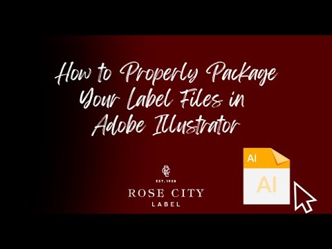 How to Package Adobe Illustrator Files for Print | Label File Prep Tutorial