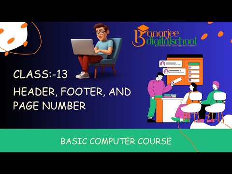 Class:- 13. Header, Footer and Page Number in Microsoft Word