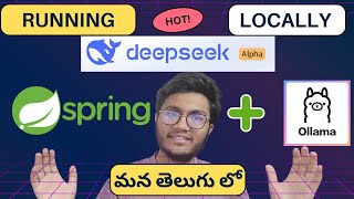 How to Set Up DeepSeekR1 LLM with Ollama | Integrate AI with Spring Boot in Telugu