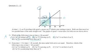 Kinematics Practice Set 1 #11