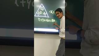find the value of x |angle sum property |#shorts |#ytshorts |#educationalvideo