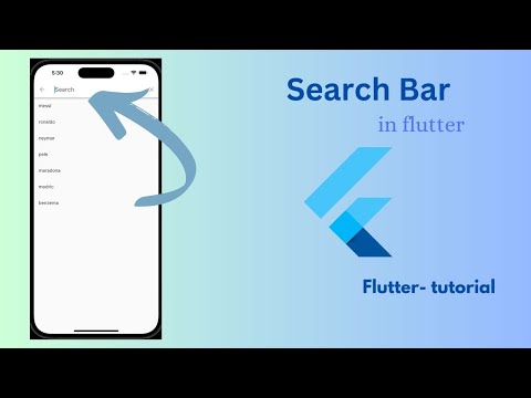 How to make search bar in flutter[2023]  || Search bar using flutter-Flutter tutorial-learn flutter