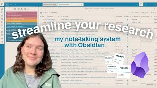 my effective note-taking system | obsidian for uni students