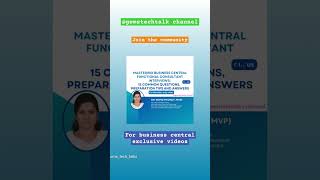 Business central functional consultant interview questions for freshers #gomstechtalks #bcal