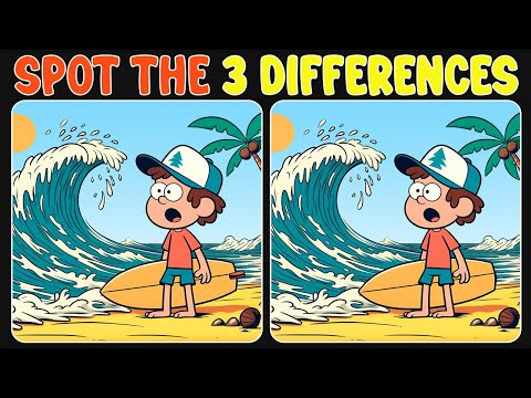 🧩🧠Spot the 3 Differences | Illustration Pictures : Quiz Game #51