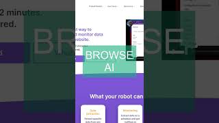 AI Tools - Streamline Your Data Extraction with Browse AI: Easy Web Automation for Everyone! #shorts
