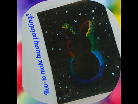 How to make bunny painting/acrylic painting easy?