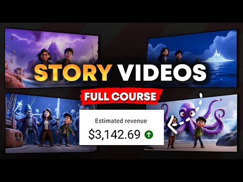 How to Create MONETIZABLE Animated Story Videos with AI (Step-by-Step Course!)