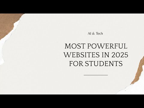 Most powerful AI tools Students must know! in 2025