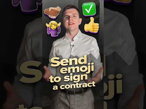Send Emoji to sign a contract #law #legal #emoji