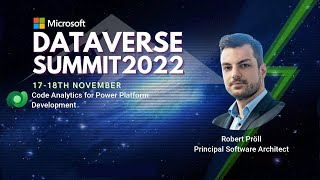 Code Analytics for Power Platform Development - Dataverse Summit 2022