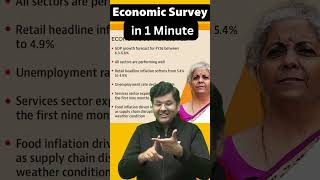 Economic Survey 2025 Explained in 1 minute.