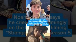 Noah Schnapp says he cried overwhelmingly on the last day of filming "Stranger Things" Season 5