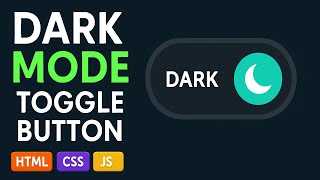 Dark Mode Toggle Button Using HTML, CSS & JavaScript | Beginner Web Dev Tutorial