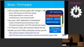 The TPM2 software community Getting started as a user, becoming a contributor