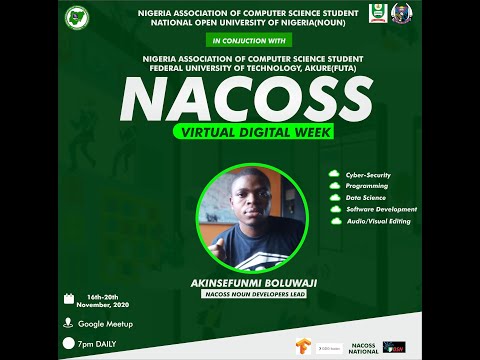 NACOSS VITUAL DIGITAL WEEK PROGRAMMING DAY 2