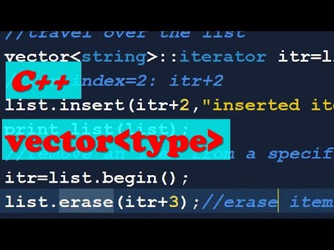 Short lecture 1 C++ STL:  vector data structure example.