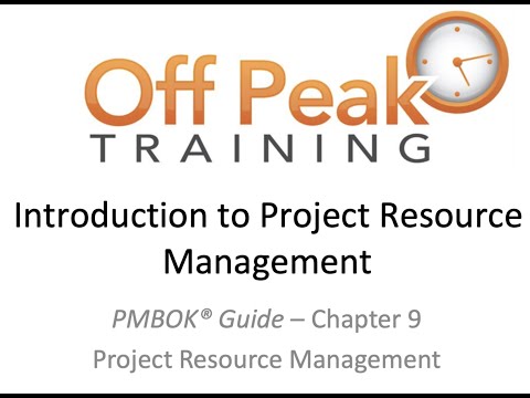 9.0 - Introduction to Project Resource Management