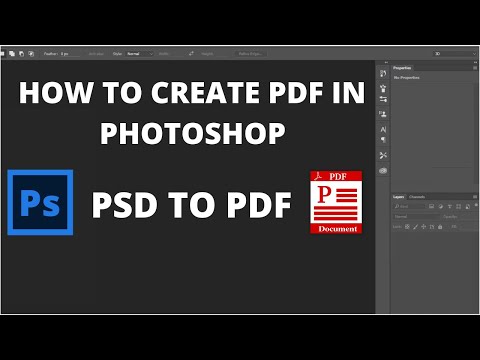 How to create pdf in photoshop | PDS TO PDF  | photoshop | PDF